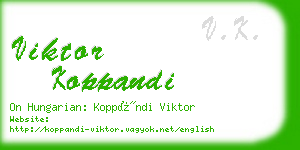 viktor koppandi business card